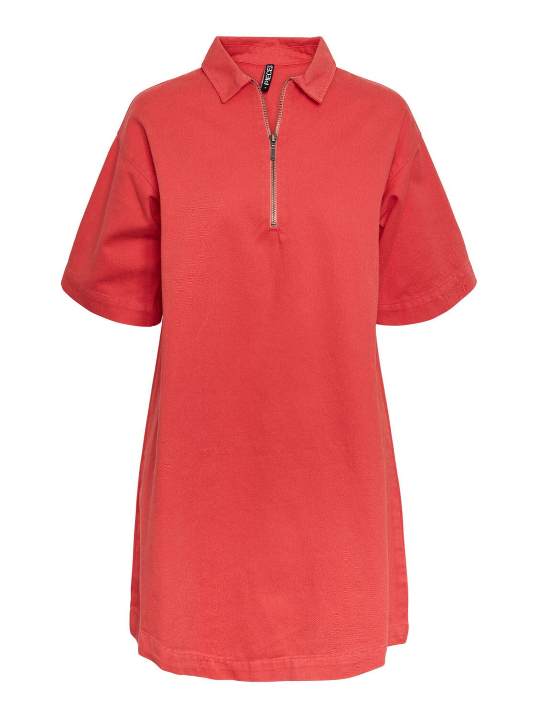 Pieces, Pckevin A-Shape Ss Dress, Hot Coral