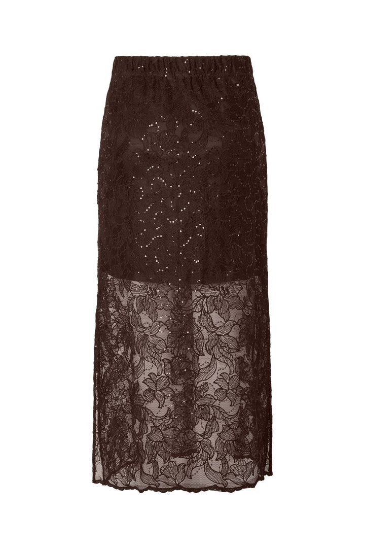 Pieces - Pclouise Midi Skirt - 5067495 Delicioso Tone In Tone Sequens