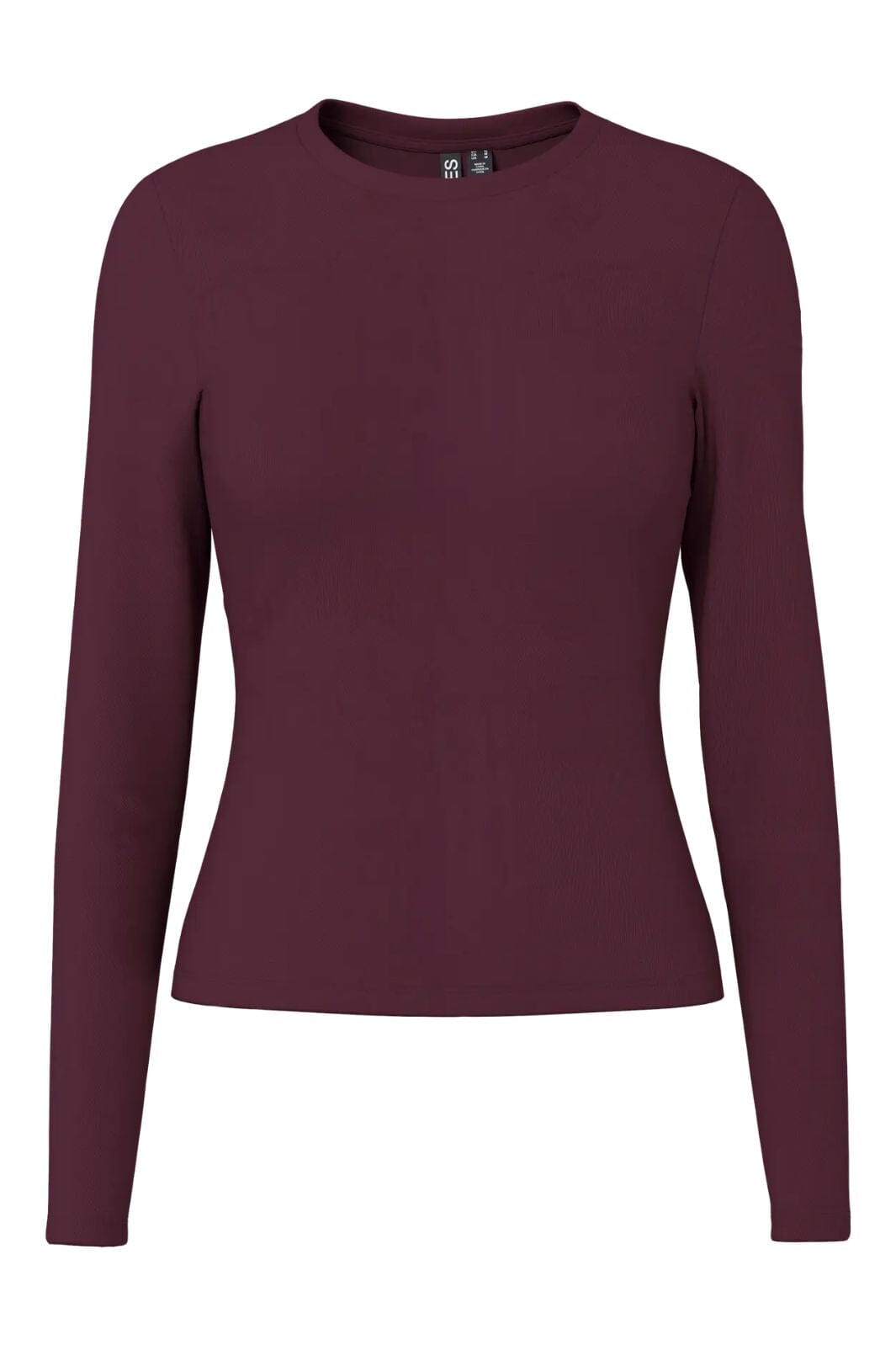 Pieces - Pclula Ls Top - 4992499 Winetasting T-shirts 