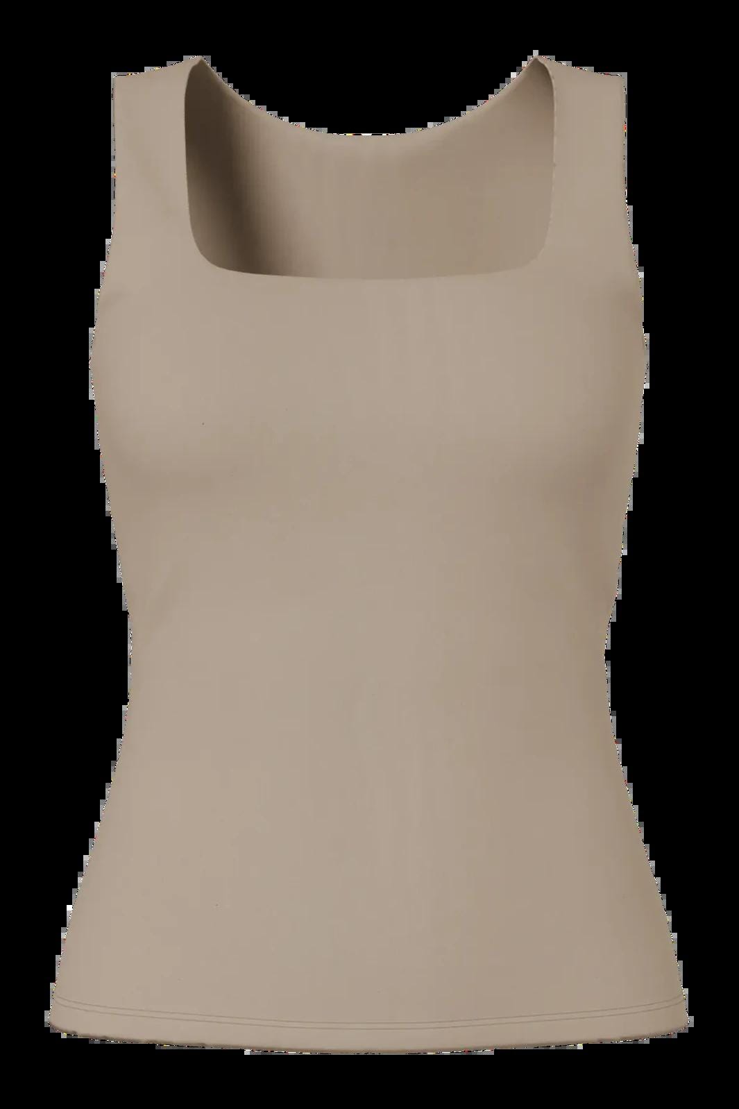 Pieces - Pclula Sl Reversible Tanktop - 4897665 Greige Tank Top 