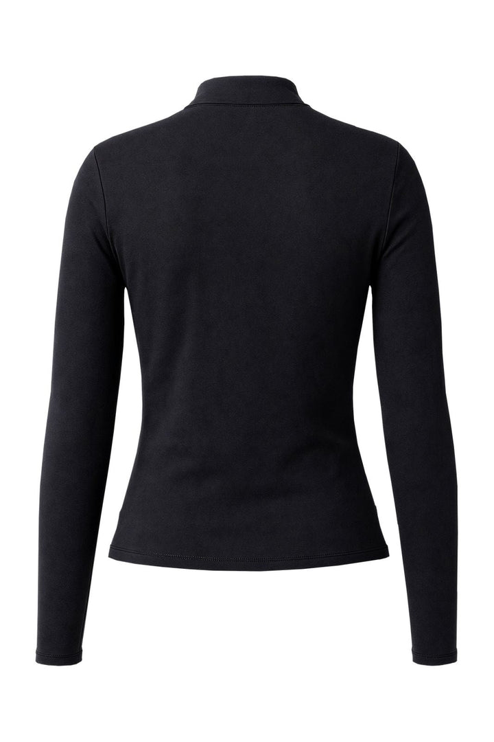 Pieces - Pcmelly Ls Keyhole Top - 5262541 Black
