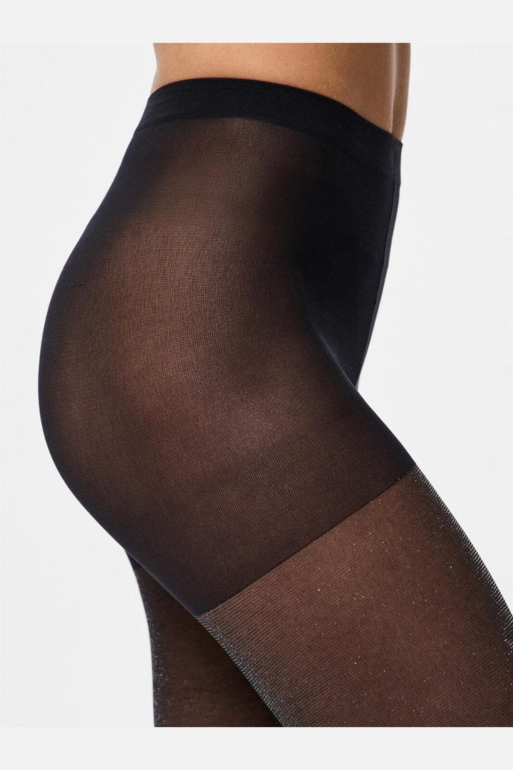 Pieces - Pcmia Glitter Tights - 4559145 Black Glitter