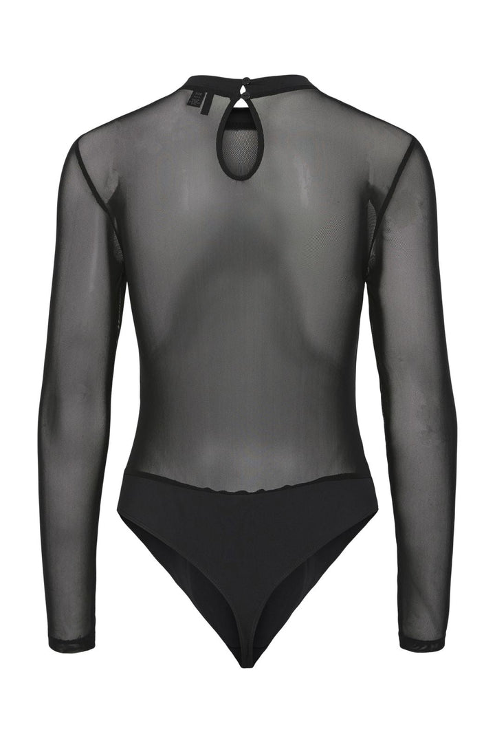 Pieces - Pcmilly Ls Mesh Bodystocking - 4551391 Black