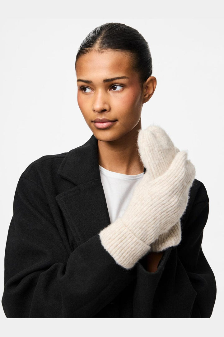 Pieces - Pcmoella Mittens - 4547295 Whitecap Gray Melange