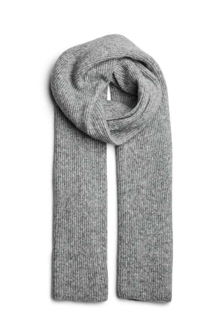 Pieces - Pcmoella Scarf - 4547299 Whitecap Gray Melange Tørklæder 