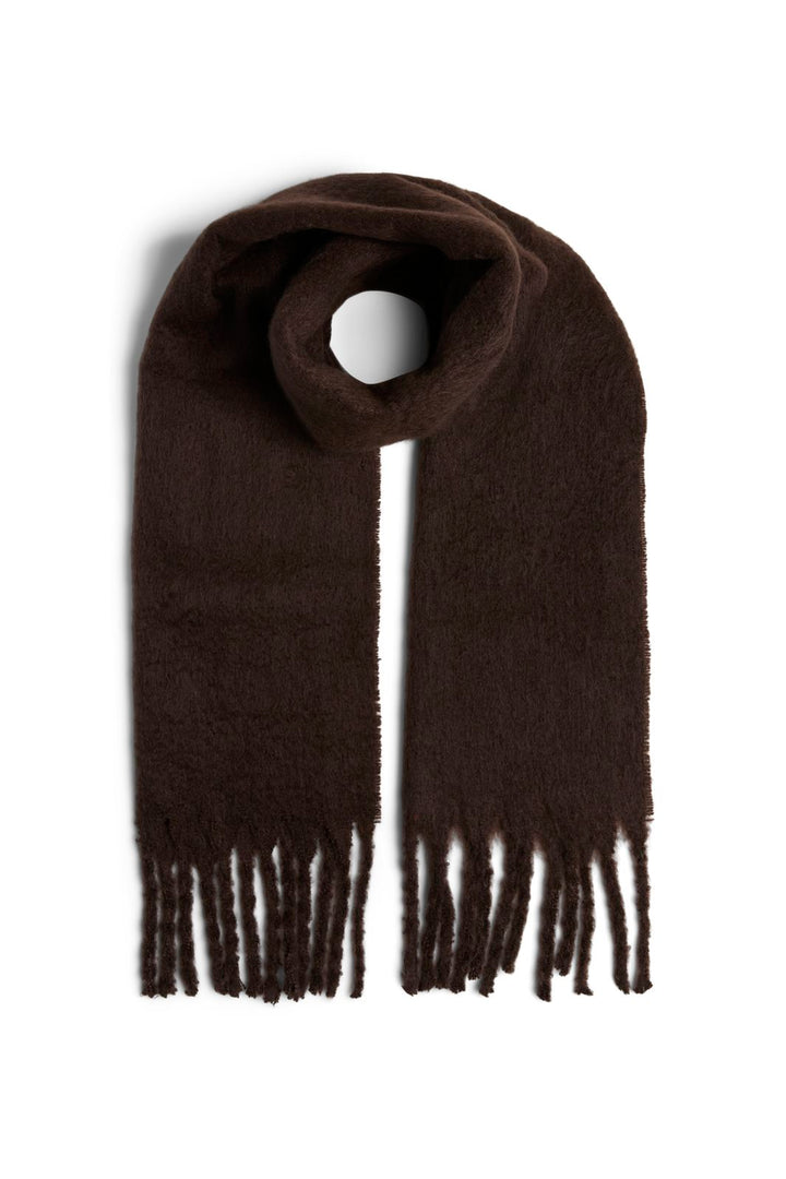 Pieces - Pcnikita Long Scarf - 4803823 Hot Fudge
