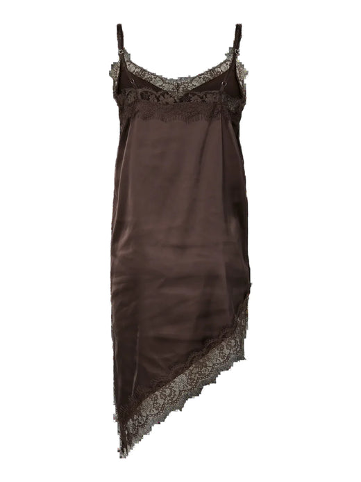 Pieces - Pcnomi Strap Satin Lace Dress - 5072989 Hot Fudge Kjoler 