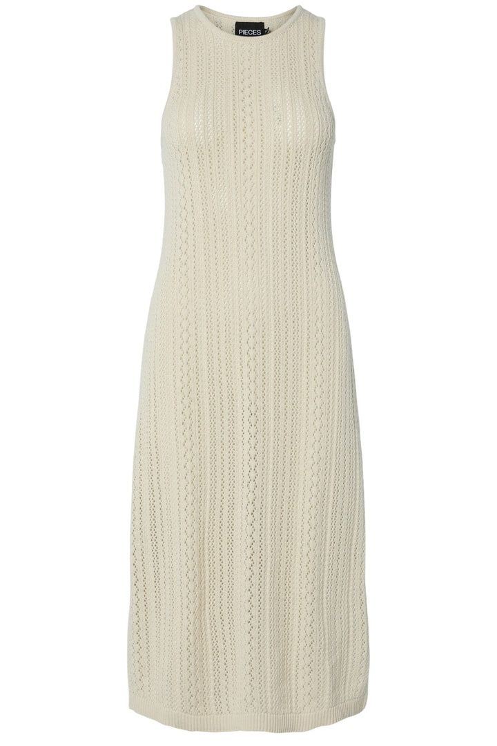 Pieces - Pcnuka Sl Knit Midi Dress 17158720 - 4790703 - Birch