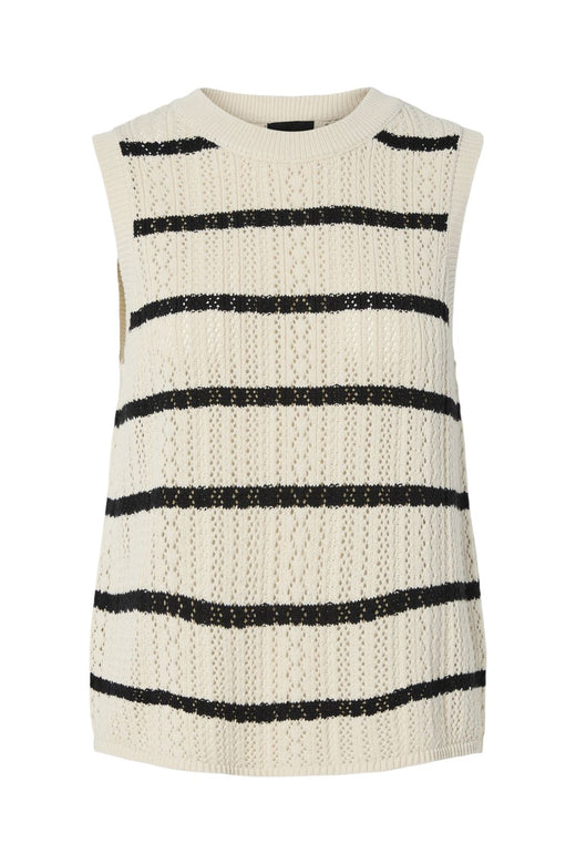 Pieces - Pcnuka Sl O-Neck Knit 17158719 - 4790683 - Birch Black
