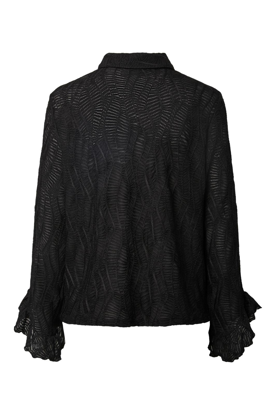 Pieces - Pcodessa Ls Shirt Fsy Pp - 5036996 Black