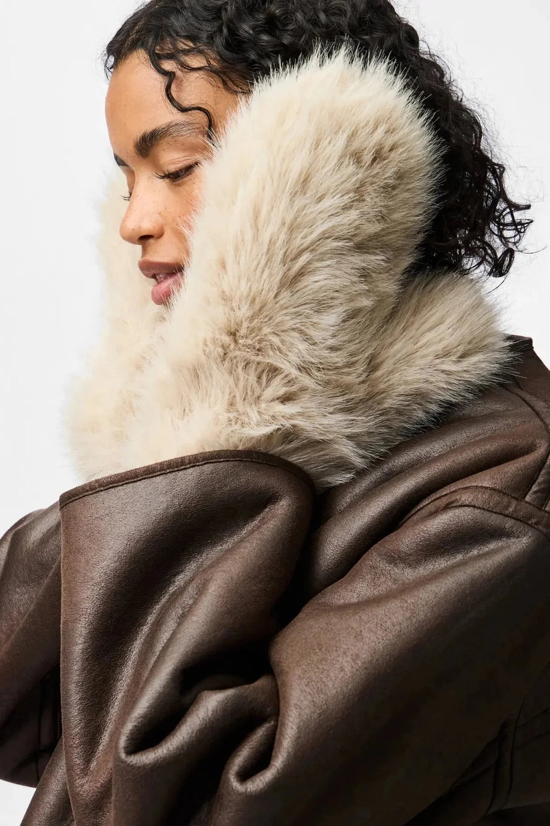 Pieces - Pcplush Fluffy Mittens - 5023212 Porpoise Patchwork Handsker & Vanter 