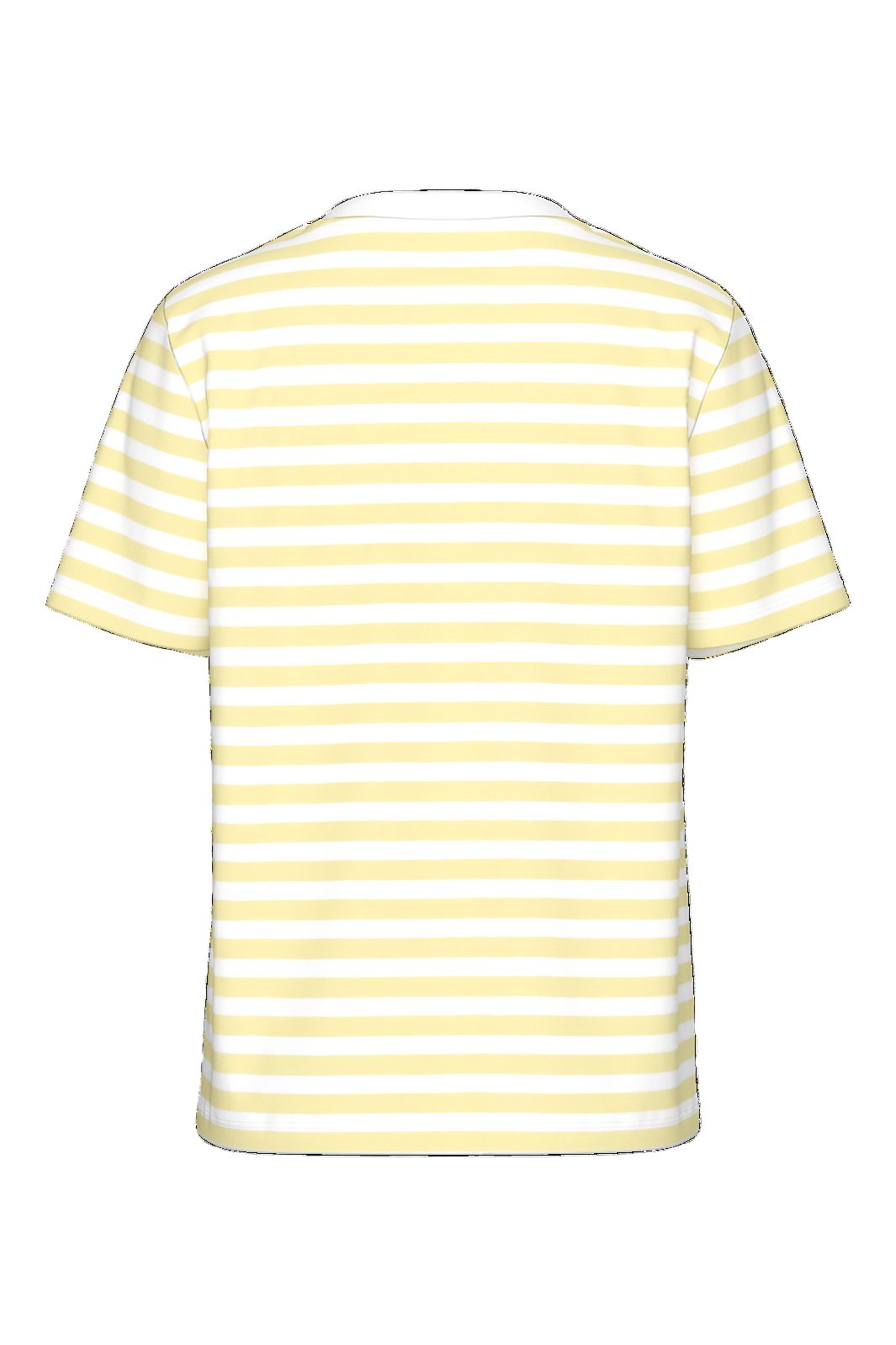 Pieces - Pcria Ss Tee Stripes - 4992581 French Vanilla Bright White