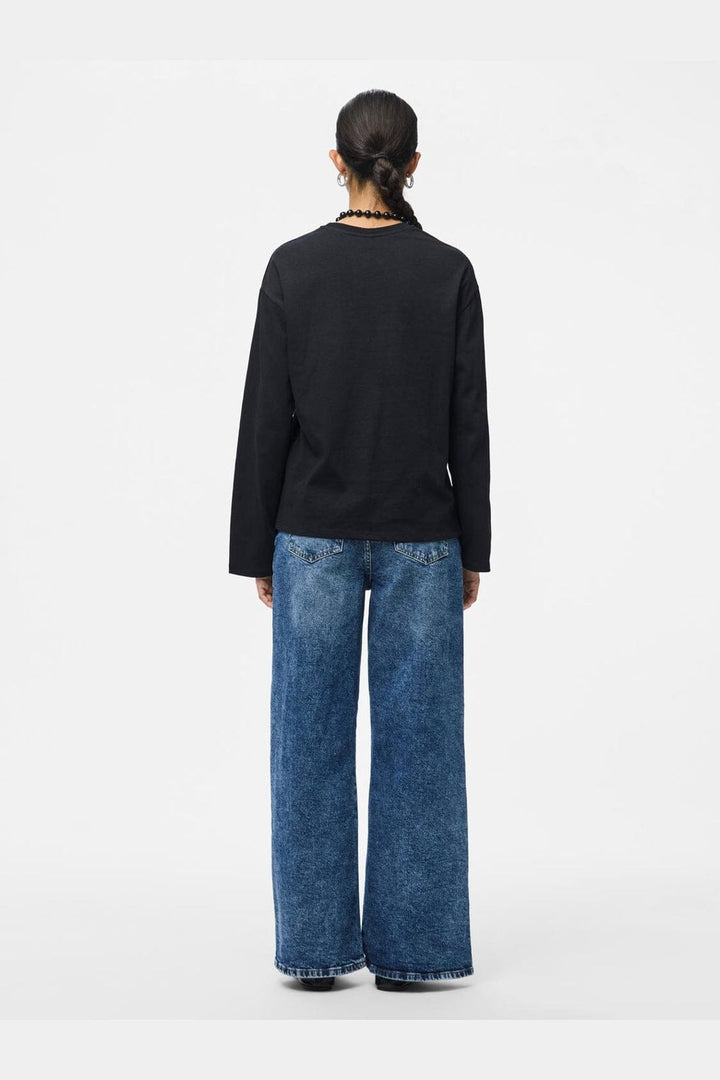 Pieces - Pcsadie Ls Top - 4402191 Black