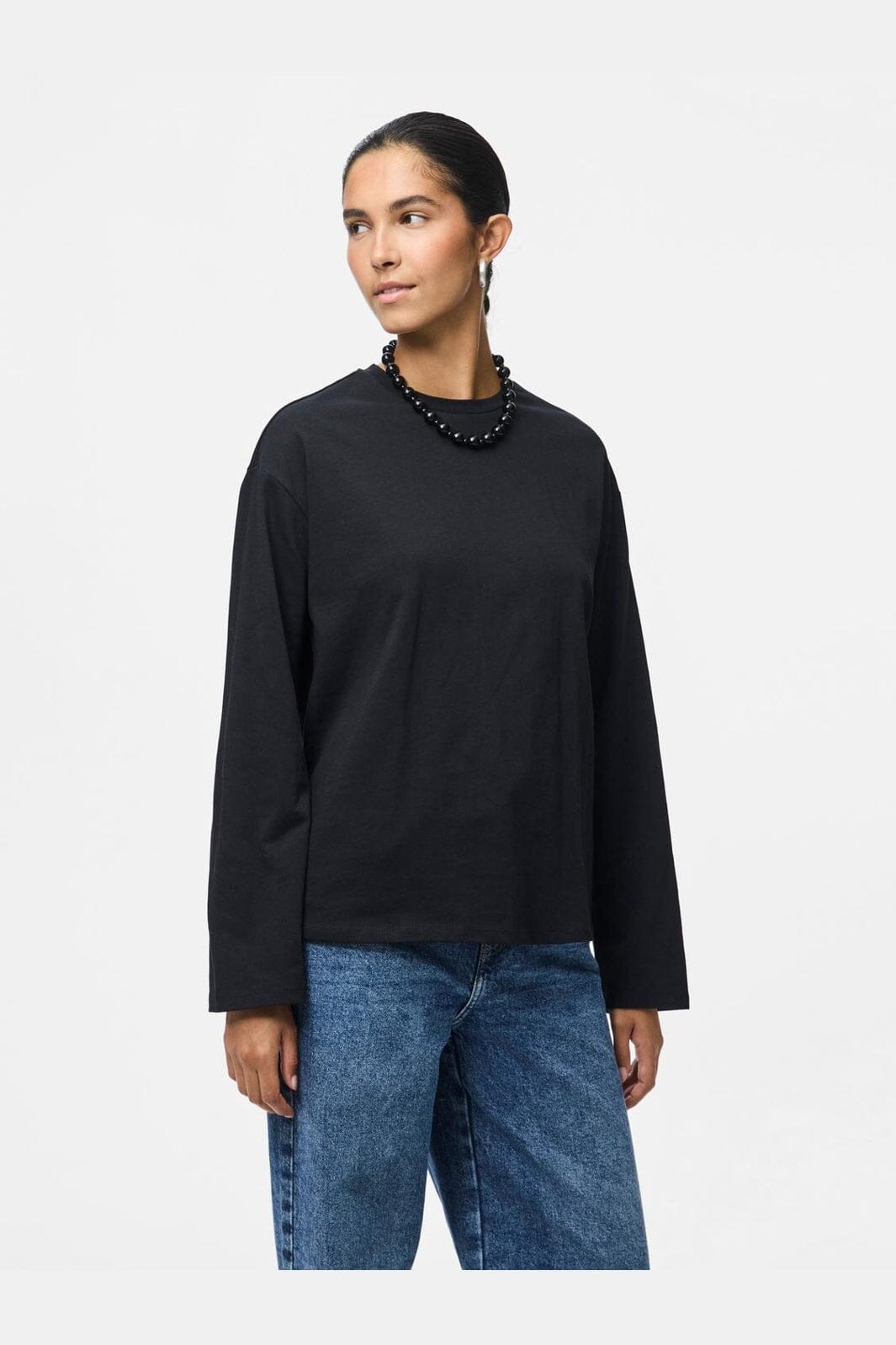 Pieces - Pcsadie Ls Top - 4402191 Black