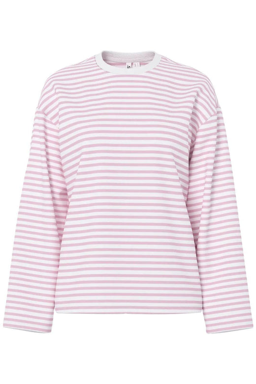 Pieces - Pcsadie Ls Top - 5090856 Bright White Roseate Spoonbill T-shirts 