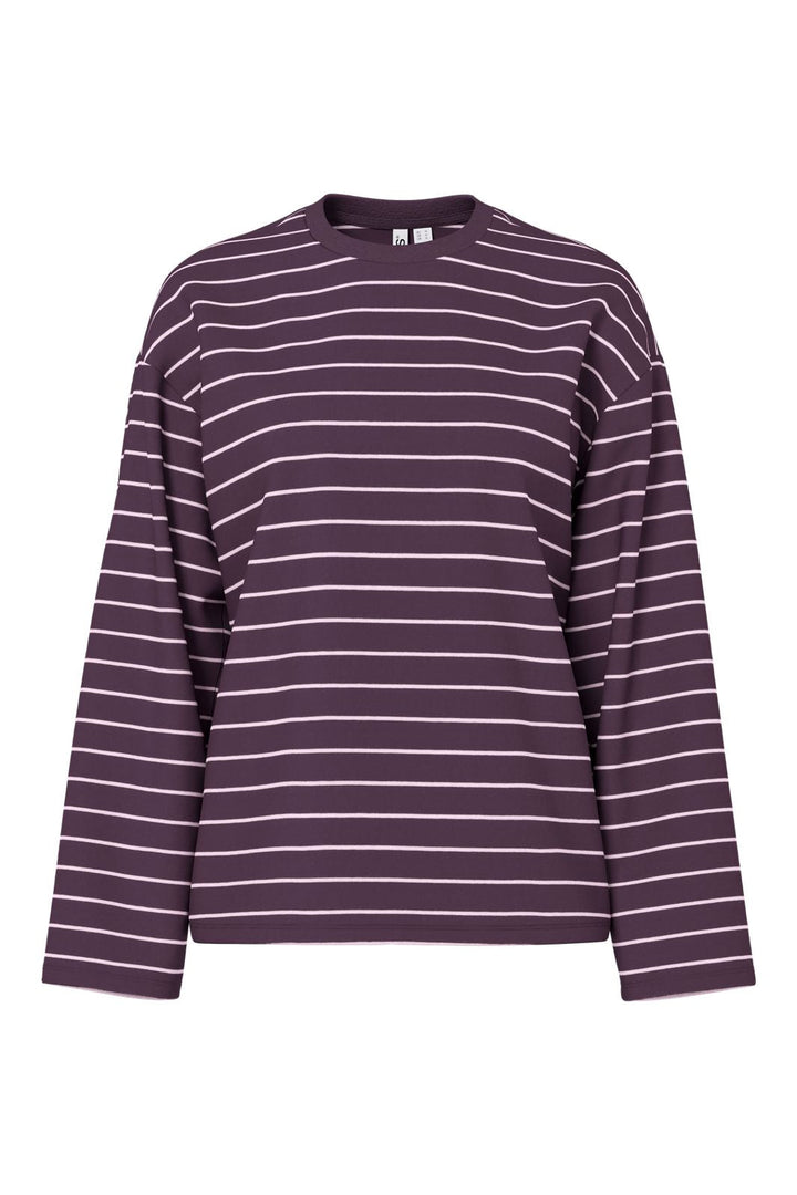 Pieces - Pcsadie Ls Top - 5127782 Plum Perfect New Flushing Pink