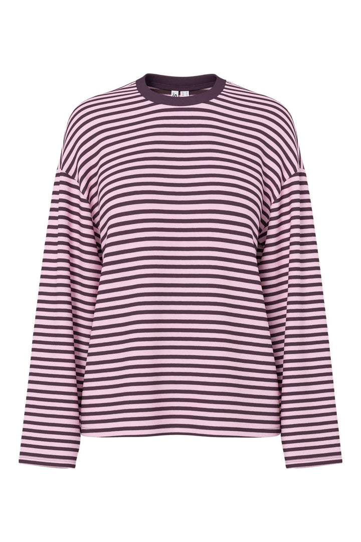 Pieces - Pcsadie Ls Top - 5306666 Plum Perfect Flushing Pink