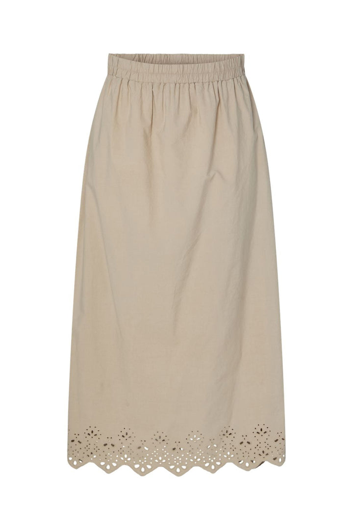 Pieces - Pcsalmina Ankle Skirt - 4693943 Crockery