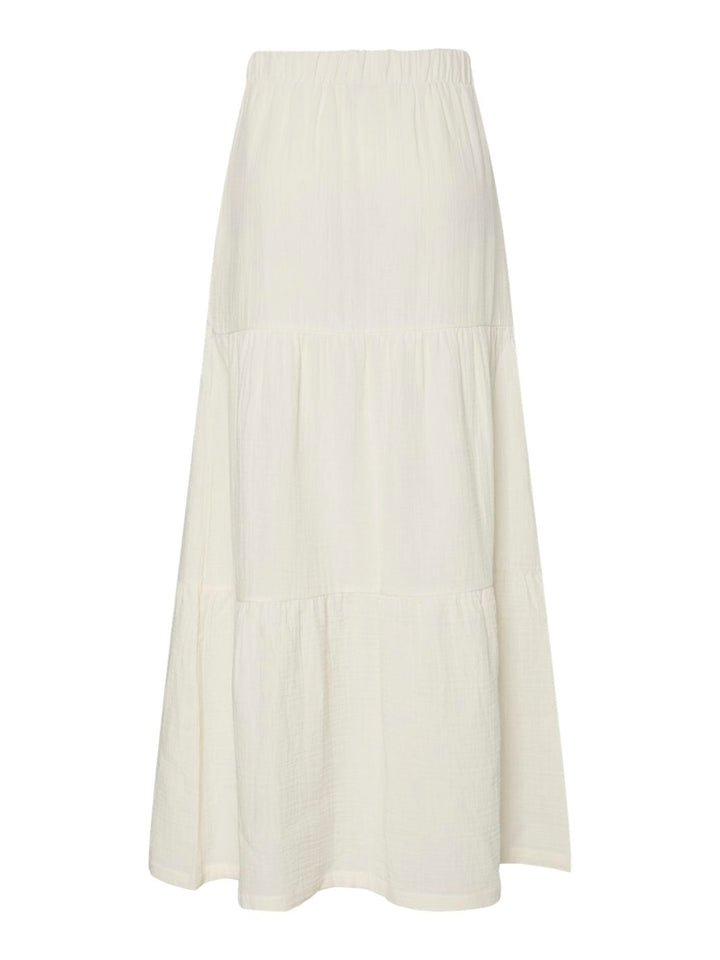 Pieces - Pcsikka Maxi Skirt - 4591363 Cloud Dancer