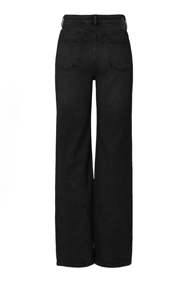 Pieces - Pcsilke Wide Jeans Bl - 4864053 Black Denim