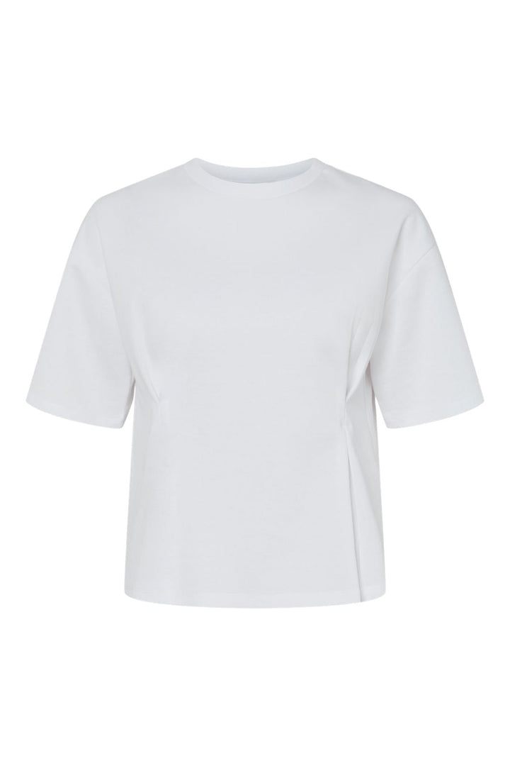Pieces - Pcskylar Ss O-Neck Fitted Tee - 4953058 Bright White