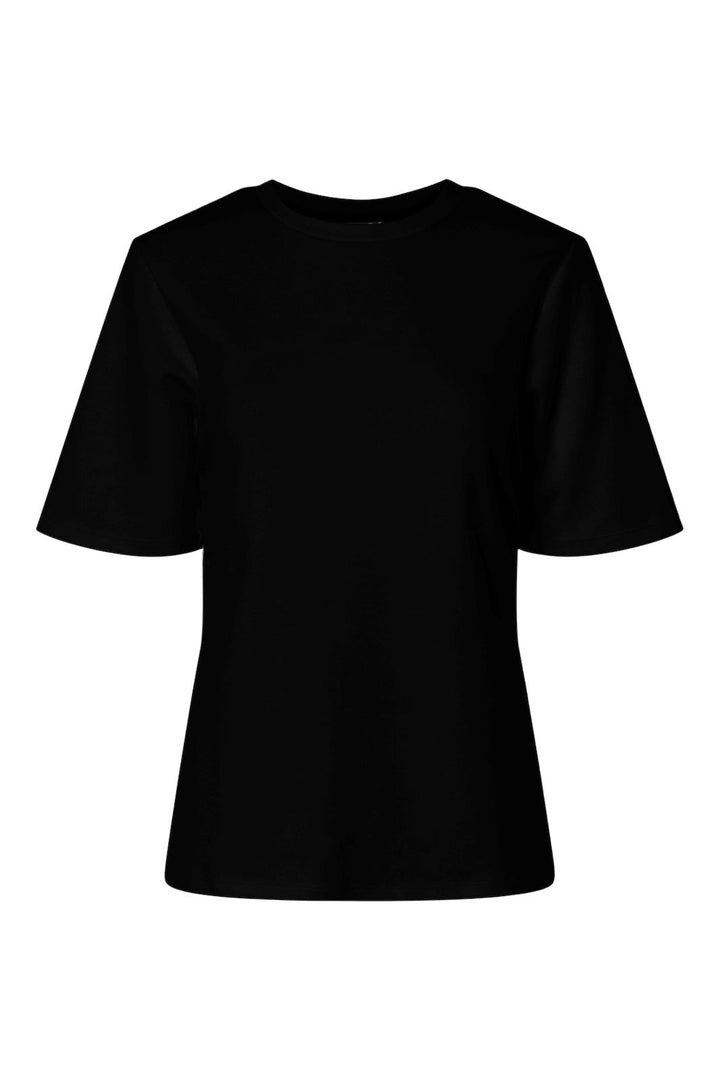 Pieces - Pcskylar Ss Split Tee - 4888683 Black