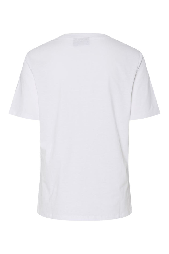 Pieces - Pctara Ss Printed T-Shirt - 4733598 Bright White Lovers