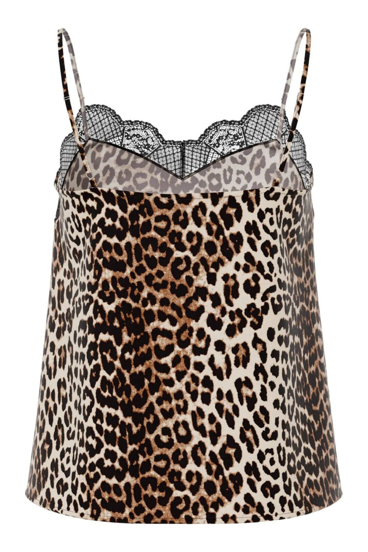 Pieces - Pctiffany Strap Lace Top - 4805765 Black Leo