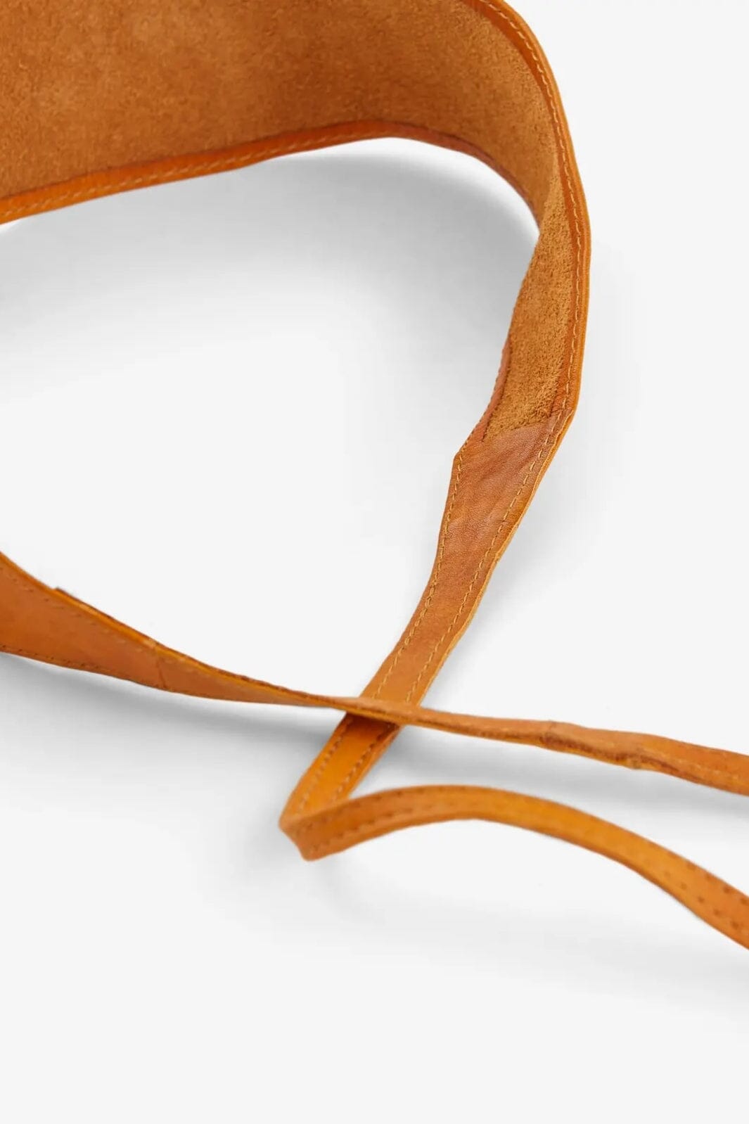 Pieces - Pcvibs Leather Tie Waist Belt - 1753272 Cognac