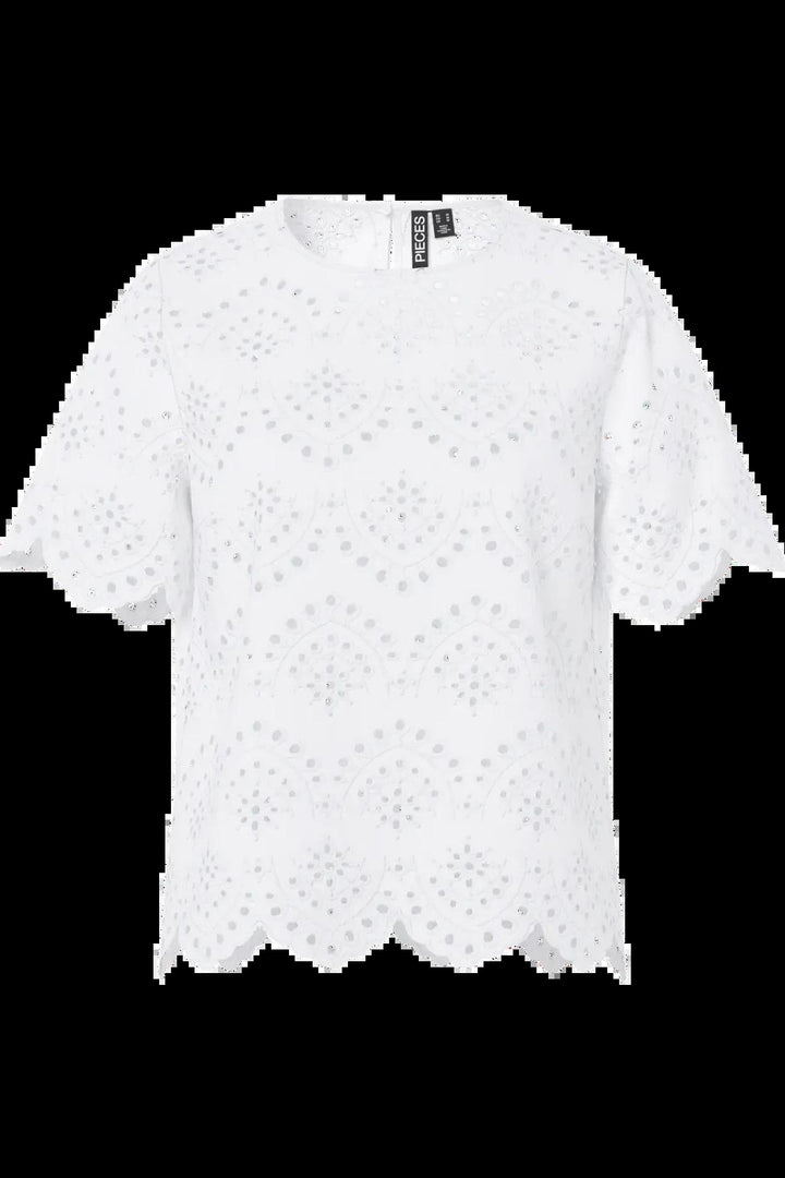 Pieces - Pcvilde Ss Top - 4902052 Bright White Tank Top 