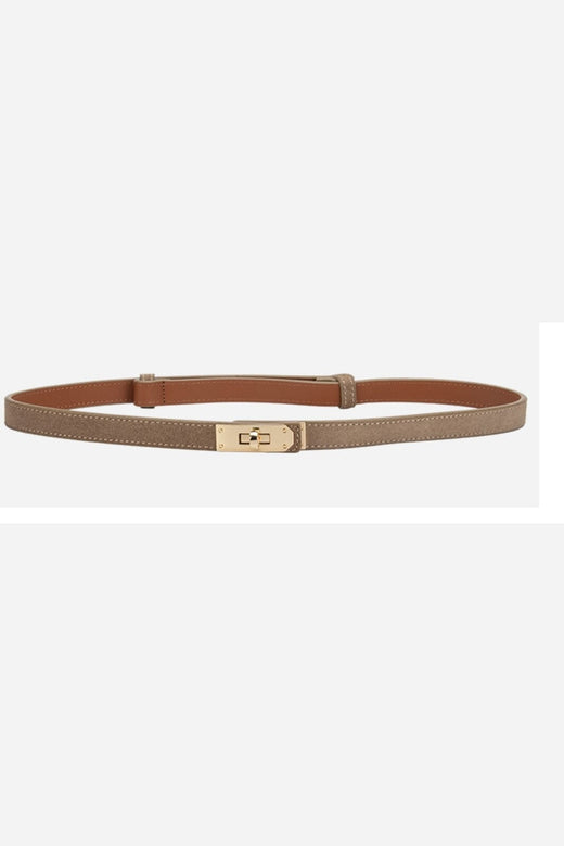 Plissé Copenhagen - River Suede Belt 70-820-669 - Light Brown