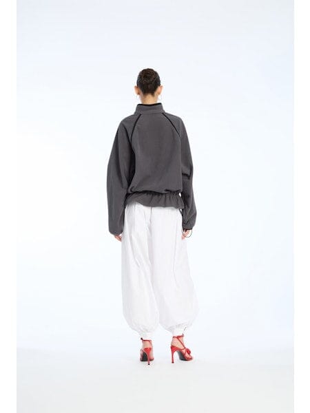 Rotate - Fleece Half Zip Jacket 1153681205 - 1205 Gray Pinstripe Fleece jakker 