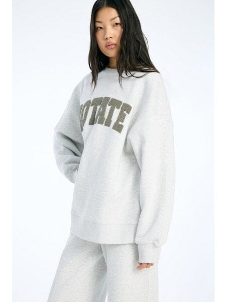 Rotate - Heavy Sweat Crewneck 1158341473 - 1473 Light Grey Melange Sweatshirt 
