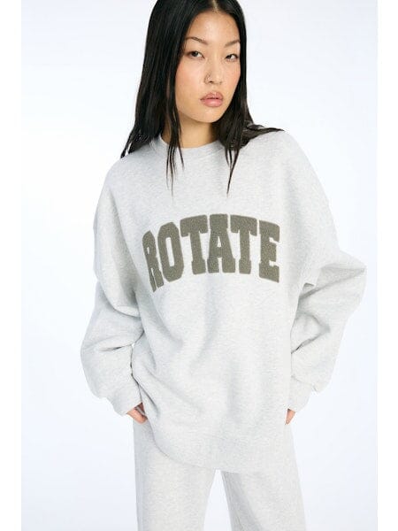 Rotate - Heavy Sweat Crewneck 1158341473 - 1473 Light Grey Melange Sweatshirt 