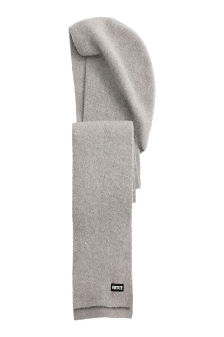 Rotate - Knit Hood Scarf 115260039 - ALLOY (LIGHT GRAY) Huer 