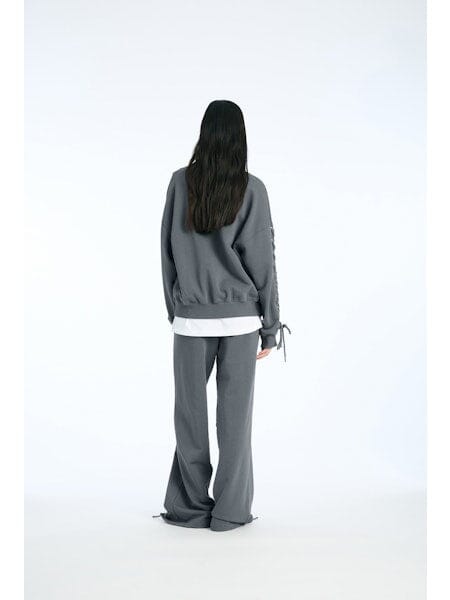 Rotate - Lacing Sweatpants 1143891205 - 1205 Gray Pinstripe Bukser 