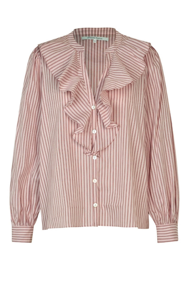 Second Female - Becka Frill Shirt  60094 - 9408 Sepia Rose