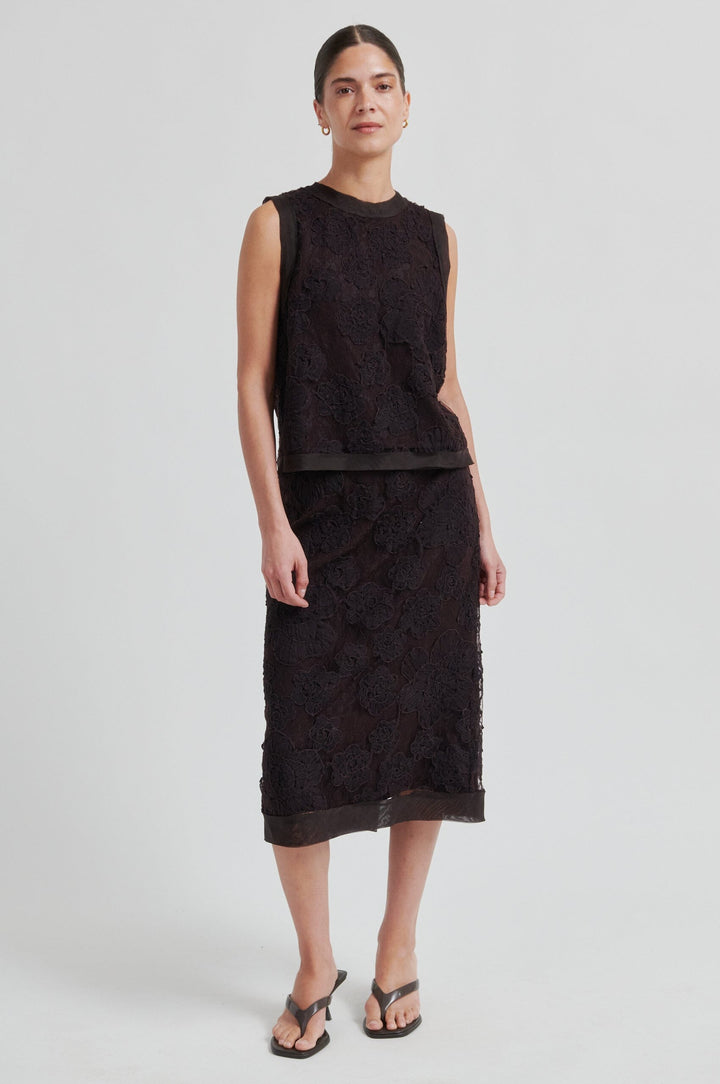 Second Female - Daysee Skirt 60480 - 6150 Chocolate Torte Nederdele 