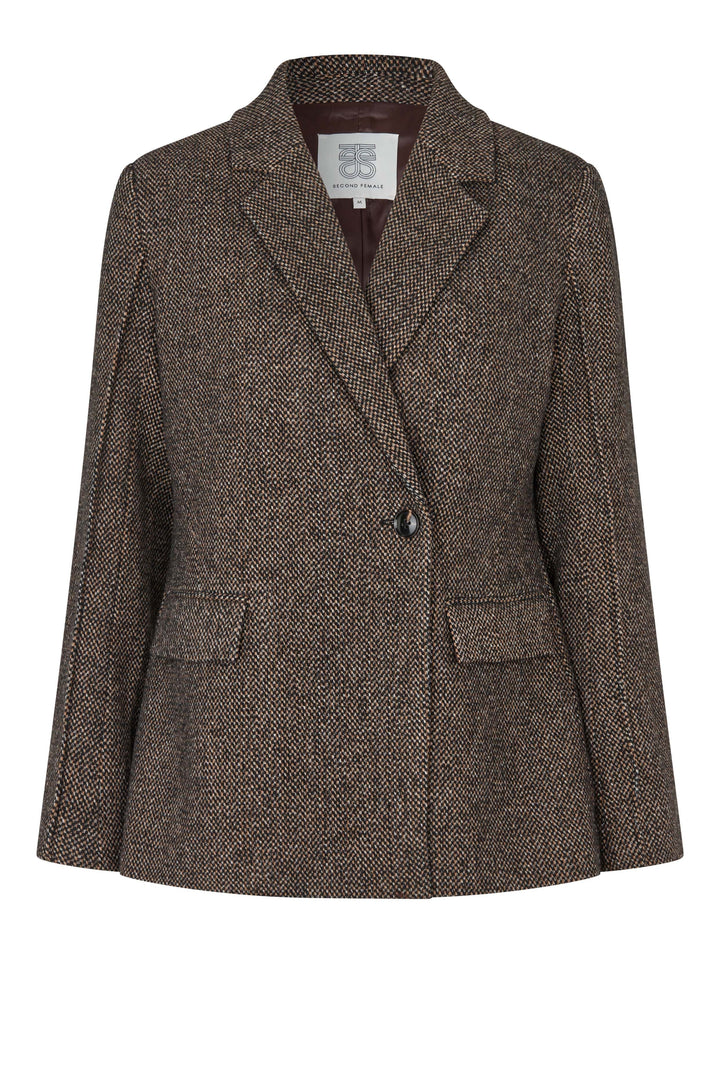 Second Female - Emi New Fitted Blazer 61108 - 6156 Demitasse Blazere 