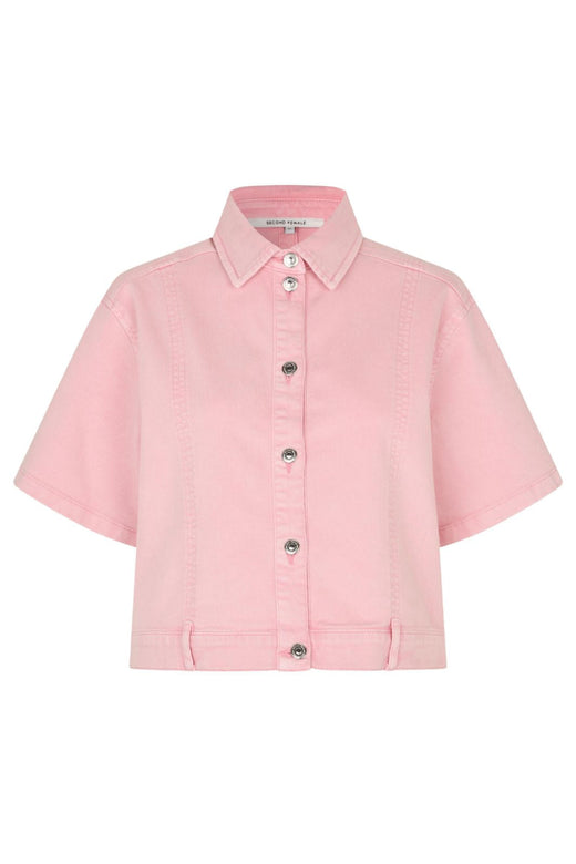 Second Female - Isella Denim Shirt 60474 - 9411 Pale Lilac Skjorter 