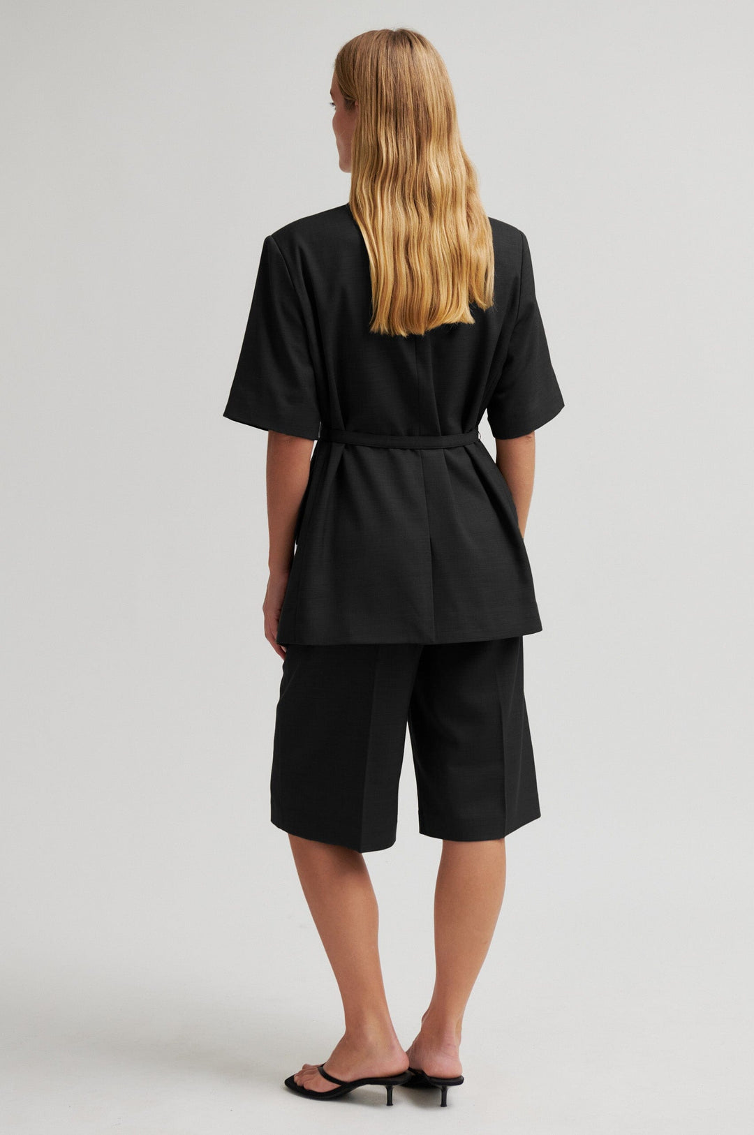 Second Female - Sharo Long Shorts 60822 - 8001 Black Shorts 