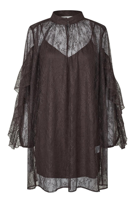 Second Female - Sybell Lace Dress 60508 - 6150 Chocolate Torte Kjoler 