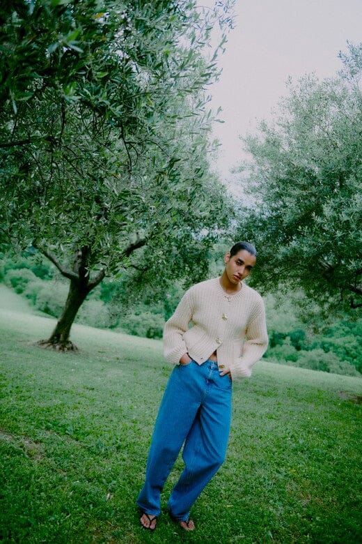 Second Female - Ulrikke Knit Cardigan 60463 - 0512 Soft Beige Cardigans 