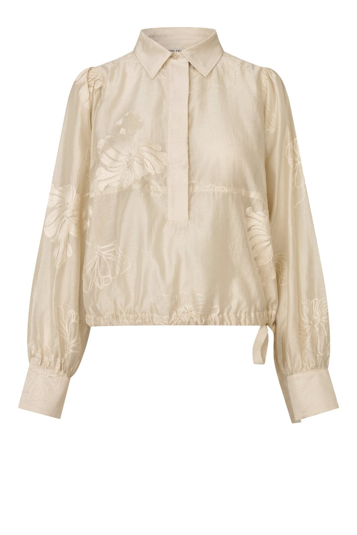 Second Female - Vira Blouse 60496 - 0512 Soft Beige Bluser 
