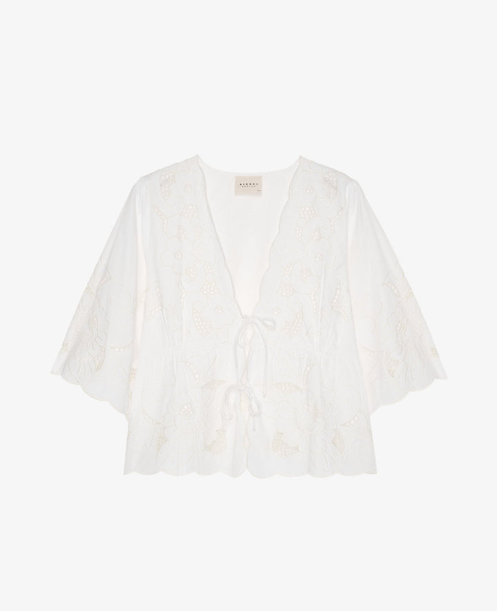 Sissel Edelbo - Adeline Top SE 1797 - Ecru Bluser 