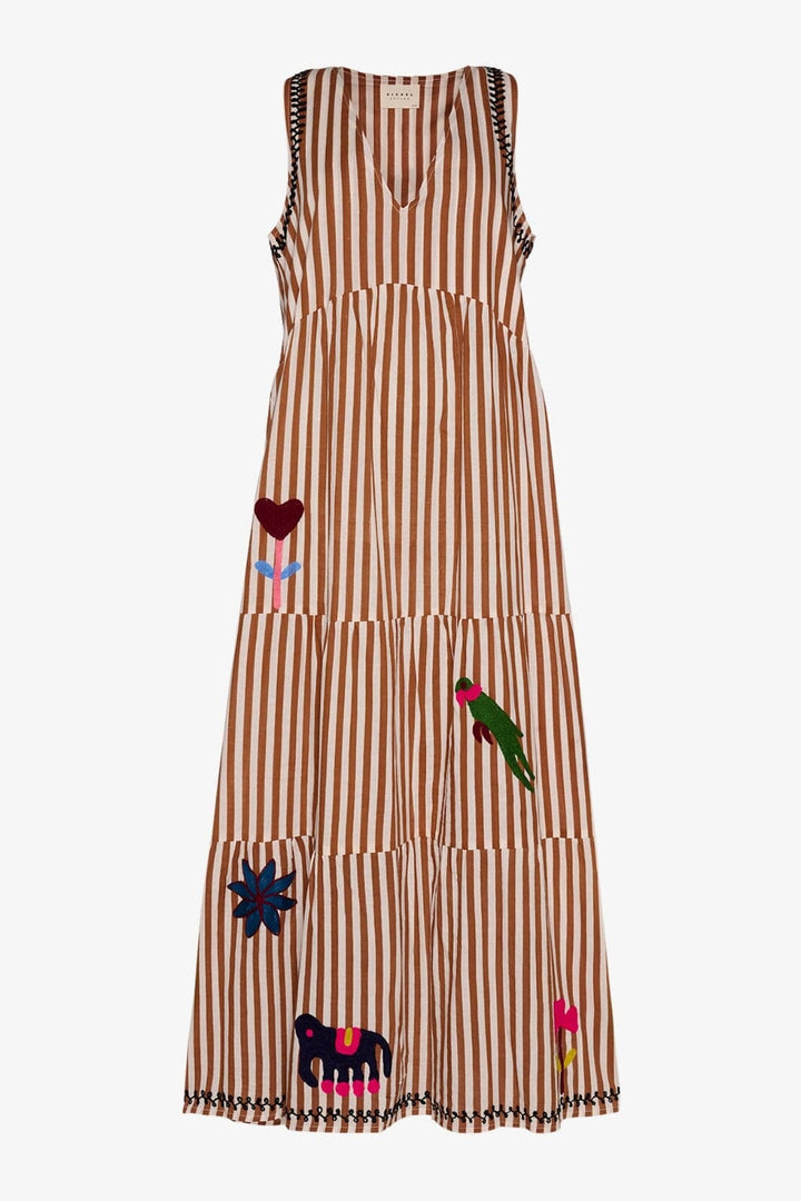 Sissel Edelbo - Anneli Dress SE 1604 - Brown Stripes