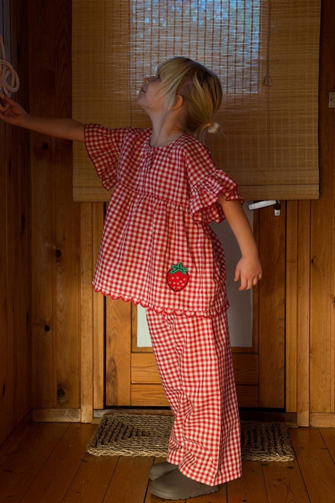 Sissel Edelbo - Charlene MINI Top SE 1849 - Red Checks Toppe 