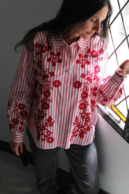 Sissel Edelbo - Cora Shirt Se 2008 - Red Flower Skjorter 