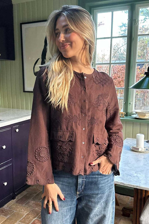 Sissel Edelbo - Ester Shirt Se 2014 - Seal Brown Skjorter 