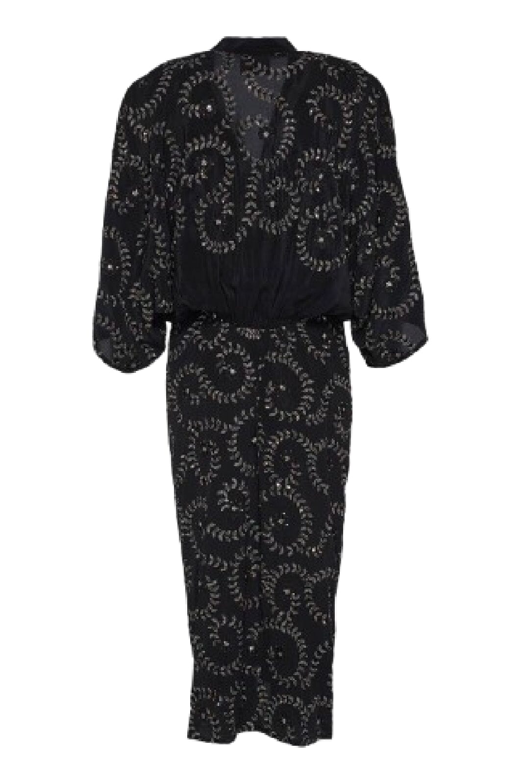 Sissel Edelbo - Juno SILK Dress SE 1717 - Sparkling Black